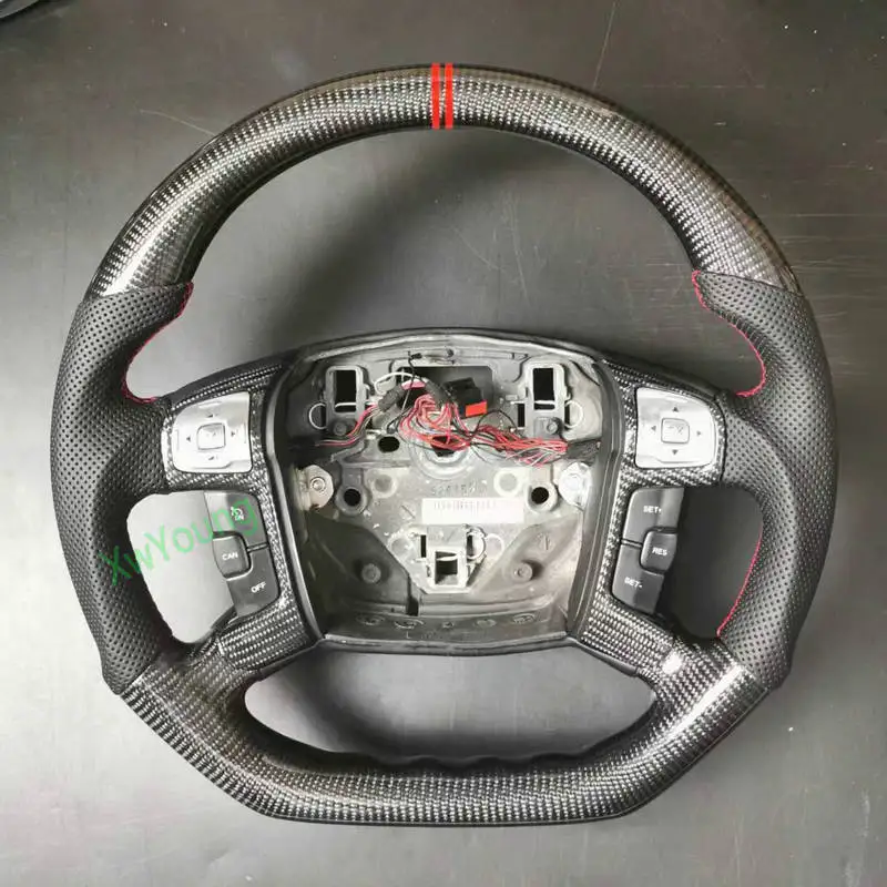 Для Ford Mondeo индивидуальный руль из 100% настоящего углеродного волокна с кожей/алькантары
