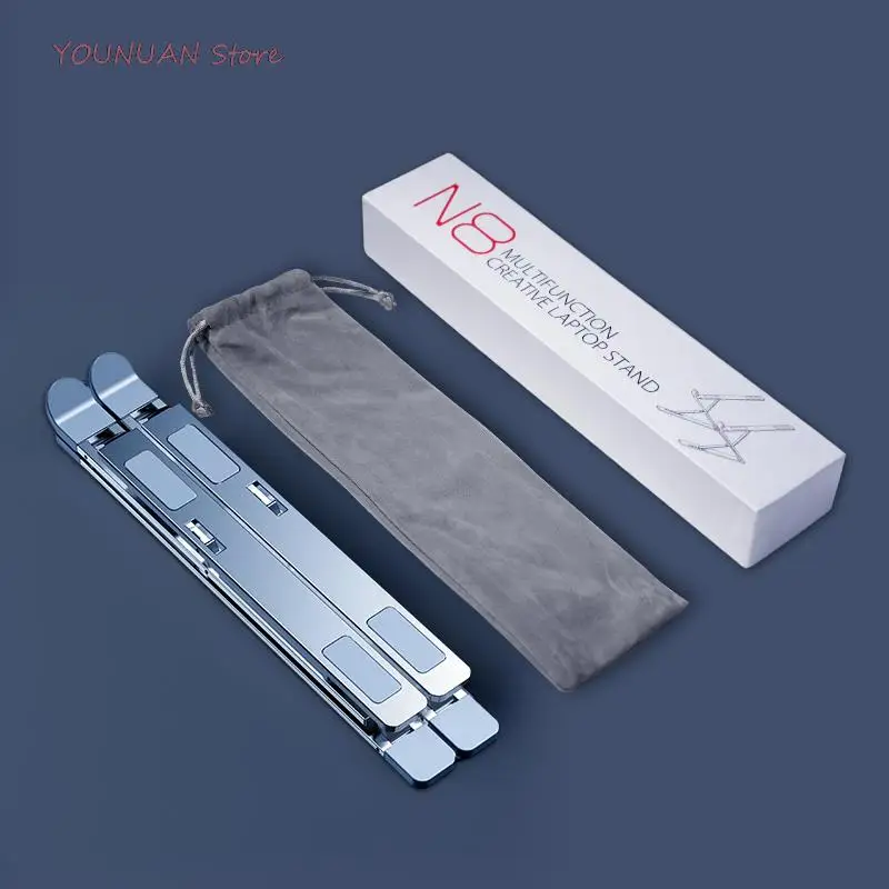 

Top Nieuwe Mc N8 Verstelbare Laptop Stand Macbook Tablet Notebook Stand Tafel Cooling Pad Opvouwbare Laptop Houder