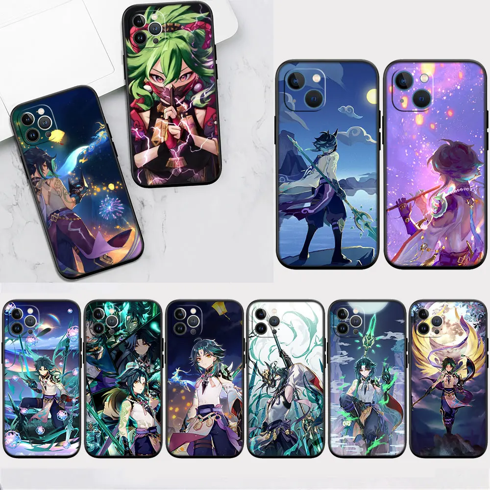 AD28 игровые персонажи Xiao чехол для Moto G42 G52 E32 G22 G31 G41 G51 G71 G9 Play G30 G40 G50 G60S G100 E7 Edge 20 30 Pro