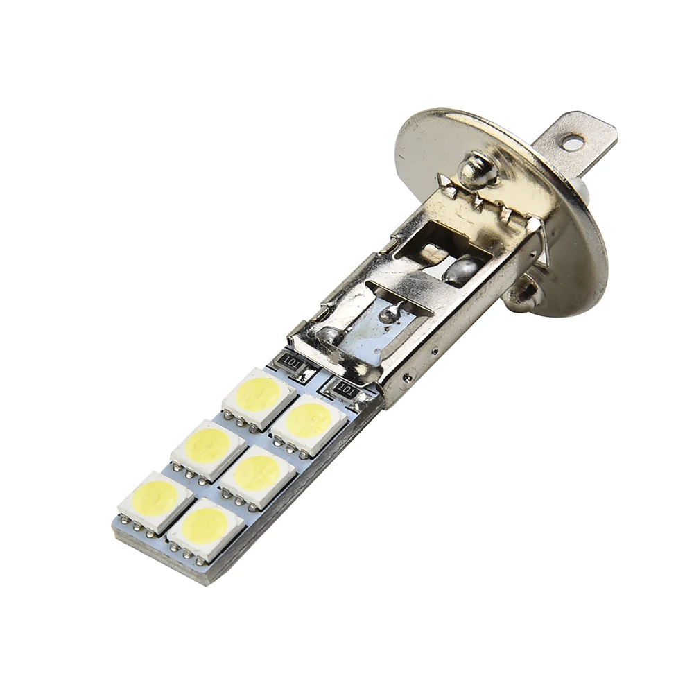 

Противотуманные фары H1 H1-12SMD-5050, комплект фар супер белого цвета 55 Вт, аксессуары для автомобиля 6000K, дневные ходовые огни 12 А