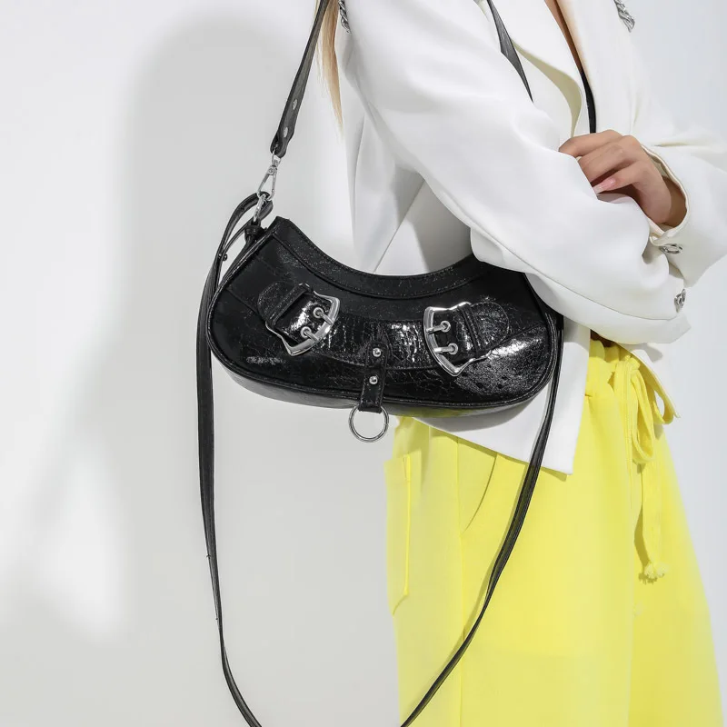 

Сумки-Хобо Y2K через плечо для женщин, дамские сумочки, кошельки, новинка 2023, винтажные дамские мессенджеры, брендовые дизайнерские сумки