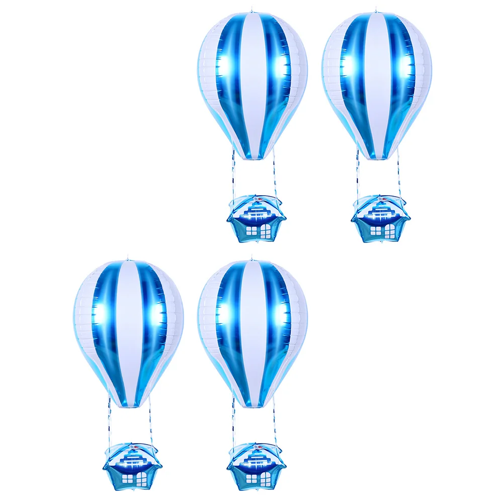 

Balloon Hot Air Balloons Foil Birthday Party Aluminum Film Decorations Mylar 4D Decoration Helium For Baby Anniversary Shower