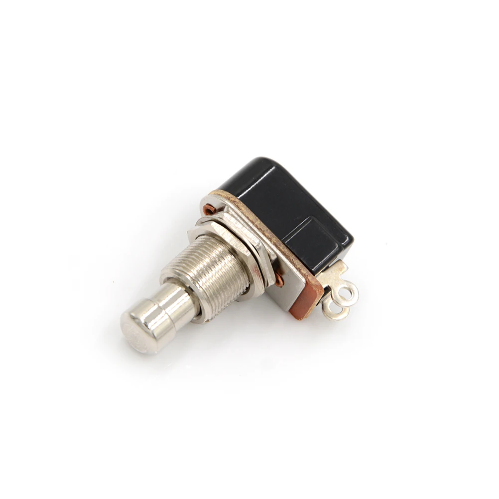 

1PC New Electric Guitar Switch Momentary Push Button Foot Switch SPST Interruptor de pedal de guitarra