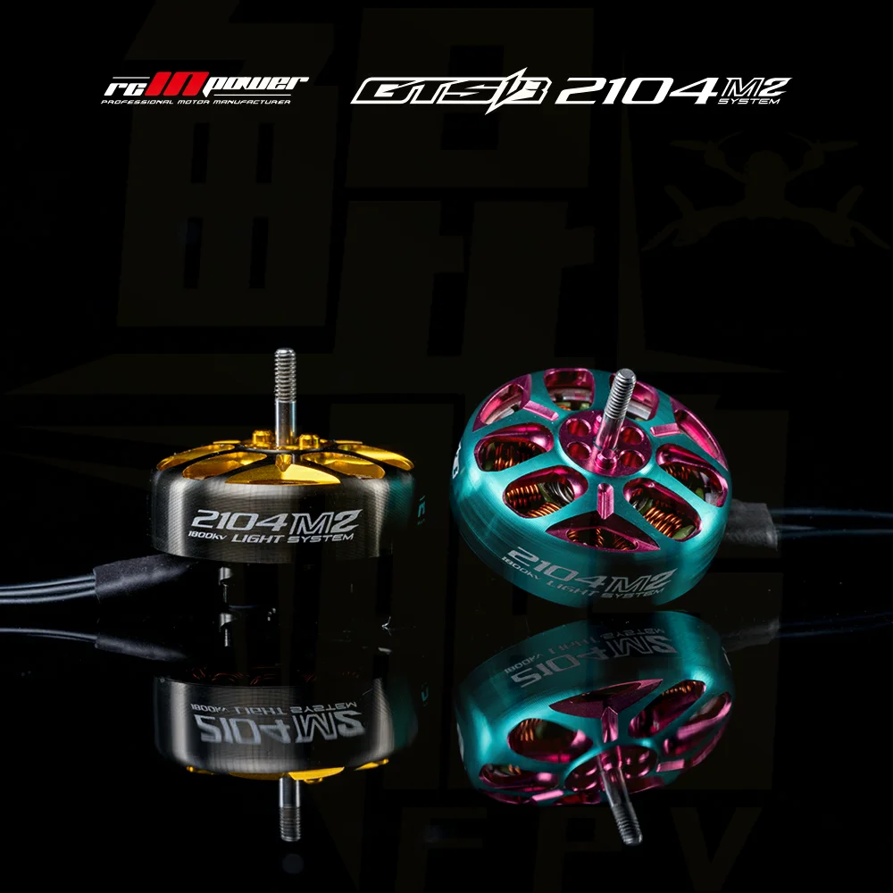 

RCINPOWER GTS V3 2104 LIGHT M2 1800KV 3000KV 3S-6S Brushless Motor for RC FPV Racing Freestyle Drones DIY Parts