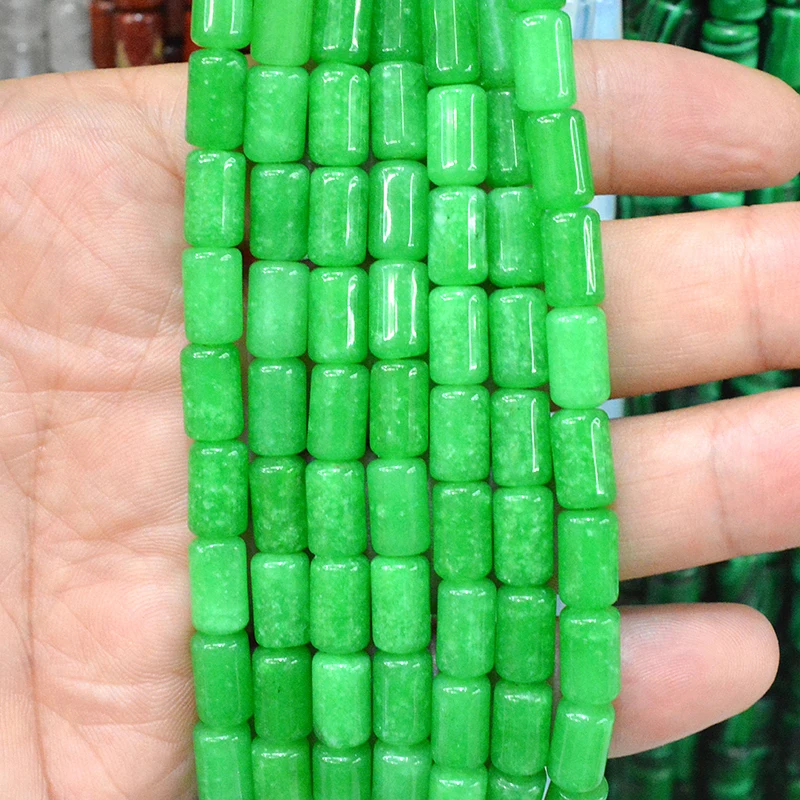 Бусины из натурального камня, 6 х10 мм, 35 шт.