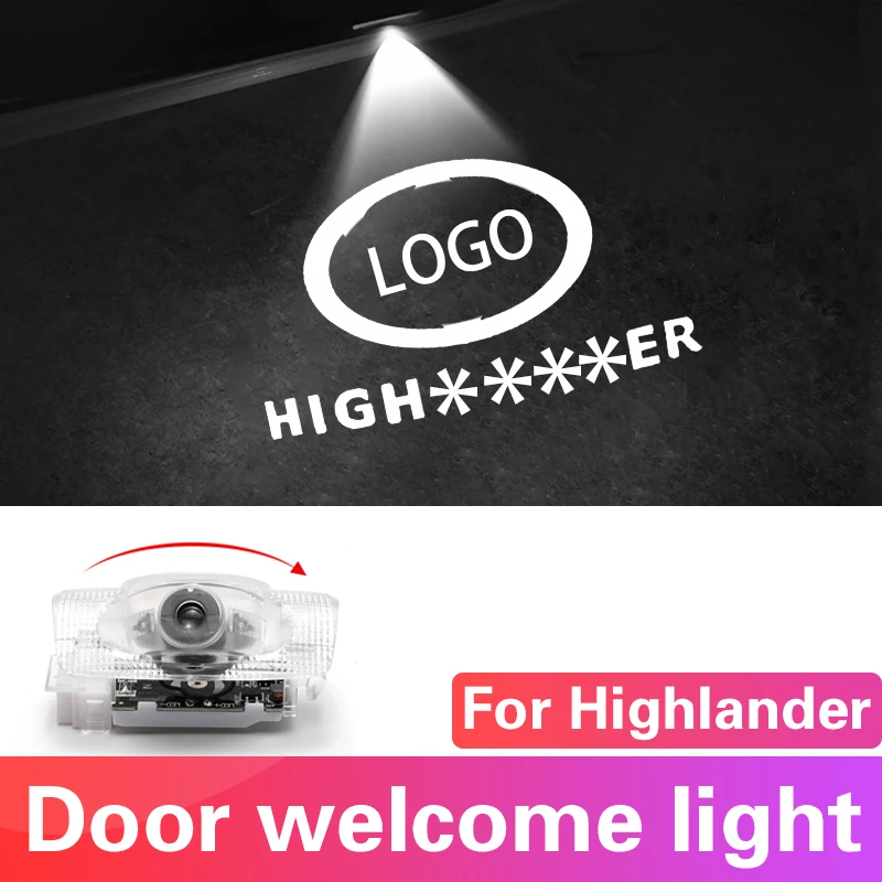 

2pcs Car Door welcome light Laser Projection Ghost Shadow Lamp Warning Ambient Light for 2009-2022 Toyota Highlander