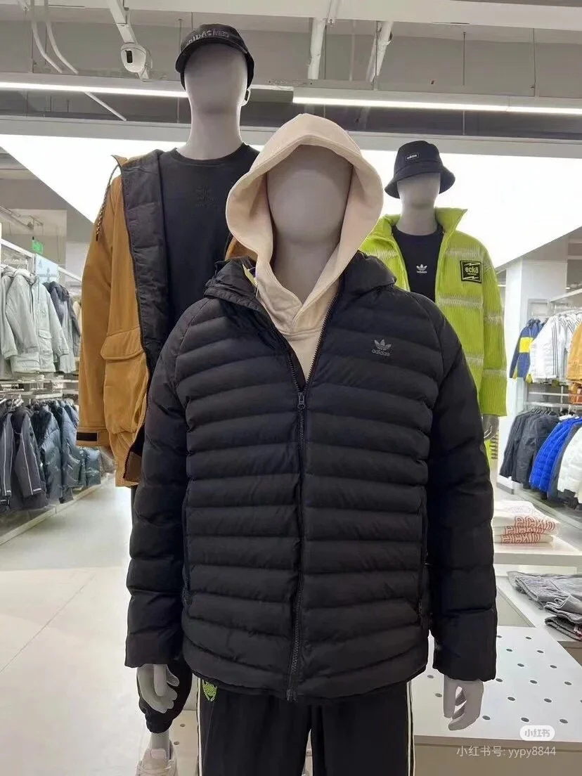 Пуховик adidas высокое качество Мягкий и удобный Износостойкий Тонкая посадка Мода