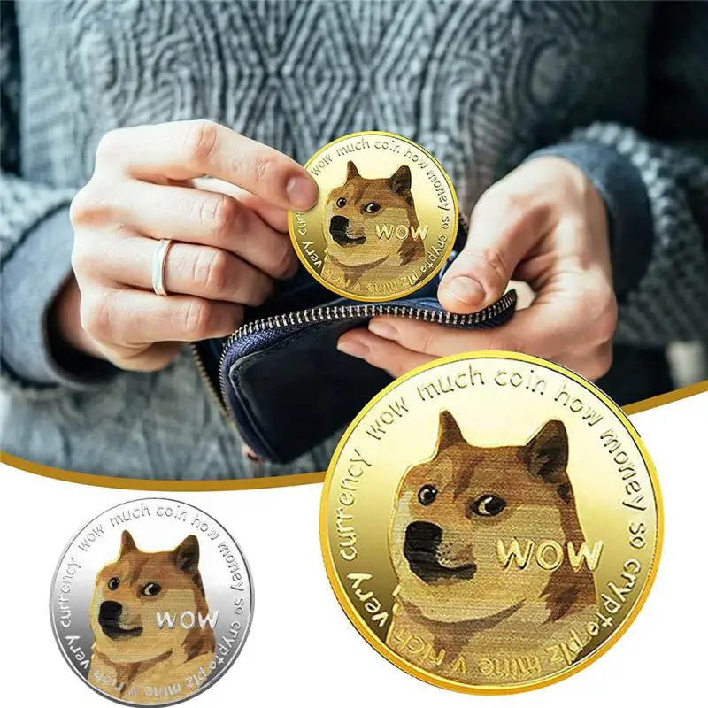 

Памятная монета Doge, позолоченные Коллекционные монеты, коллекция инцидента, художественная коллекция, медаль, памятные монеты, сувенир для ...