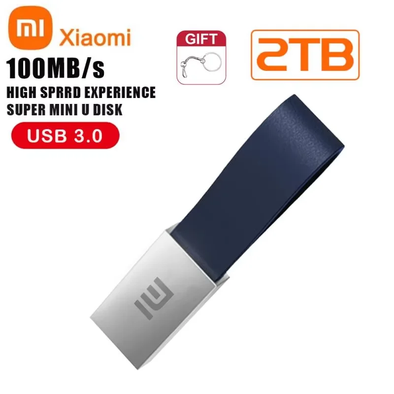 Оригинальный USB-накопитель Xiaomi 2 ТБ 1 металлический флэш-накопитель реальной