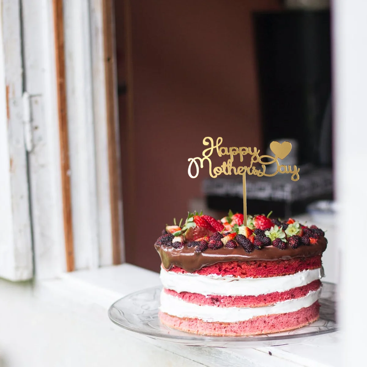 

Heart Cake Pick Mom Cupcake Picks Cupcake Toothpick Mothers Day Cake Decoration Cake Pastries DIY Decorations