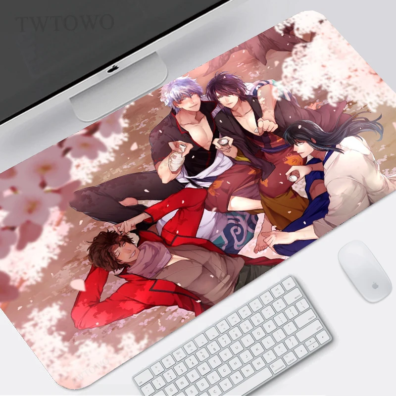 

Коврик для мыши Gintama, большой игровой коврик XL для компьютерной мыши под заказ XXL, коврик для клавиатуры, Противоскользящий коврик, мягкий На...