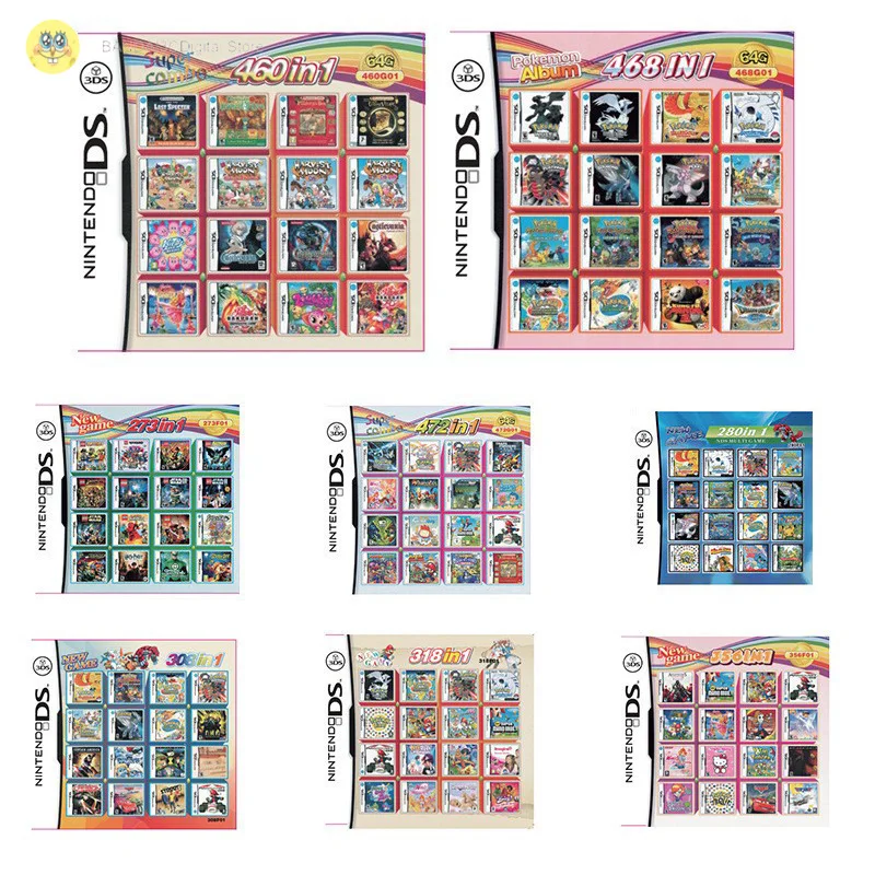 

NDS Game Card NDS in-Card 3DS NDS Card with Pokemon in-Card Camario Game Card