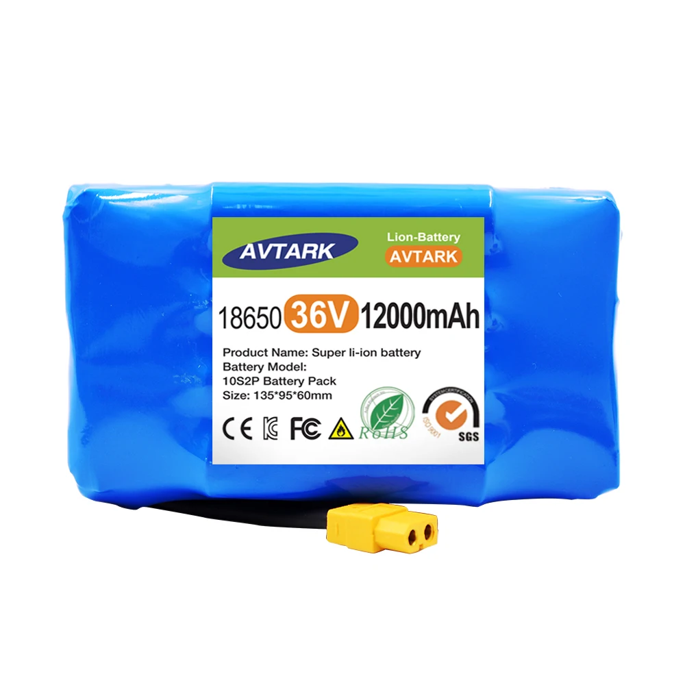 

Оригинальный аккумулятор 36 В, 4,4 Ач, 7 Ач, 12 А, перезаряжаемая литий-ионная батарея для электрического самобалансирующегося скутера, гироскутера, одноколесного велосипеда