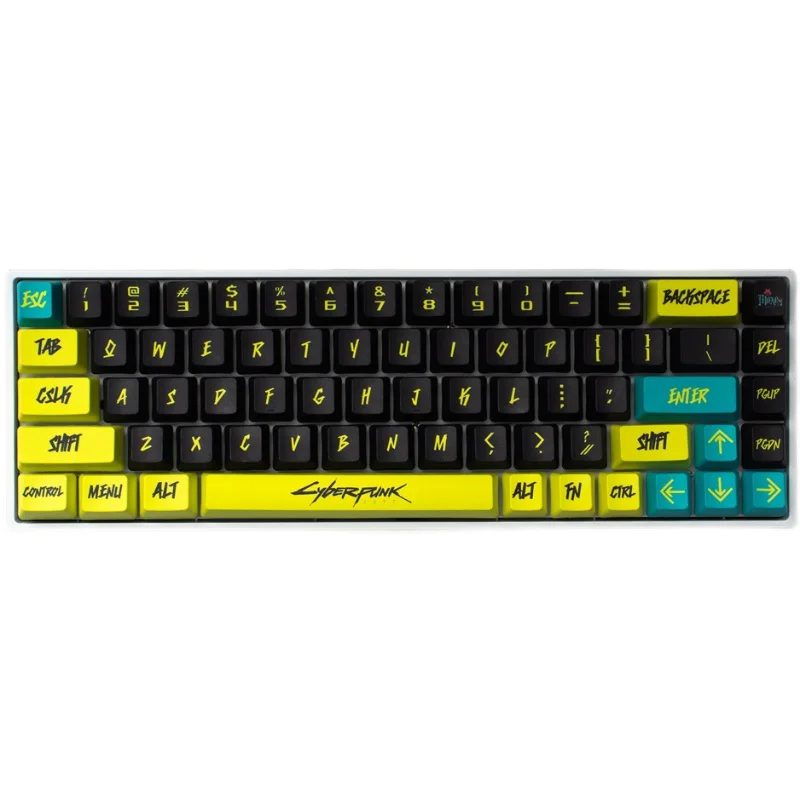 

Cyberpunk Keycaps 136 Keys Cherry Profile PBT DYE -SUB MX Switch Mechanical Game Keyboard 61/64/68/84/87/96/98/104/108
