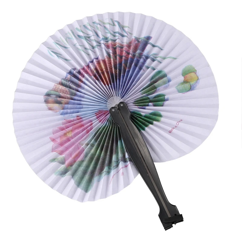 

8PCS Paper Folding Chinese Oriental Floral Hand Fans Wedding Favours Table Outstanding Quality