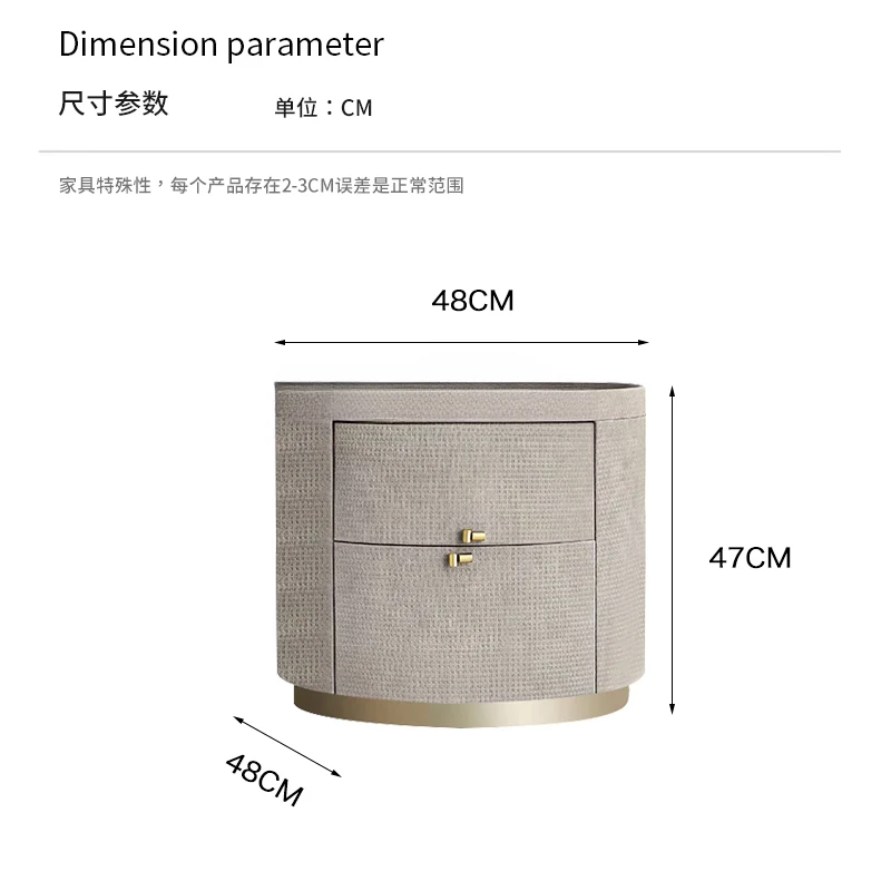 Роскошный прикроватный столик в итальянском стиле Овальный дизайнерский