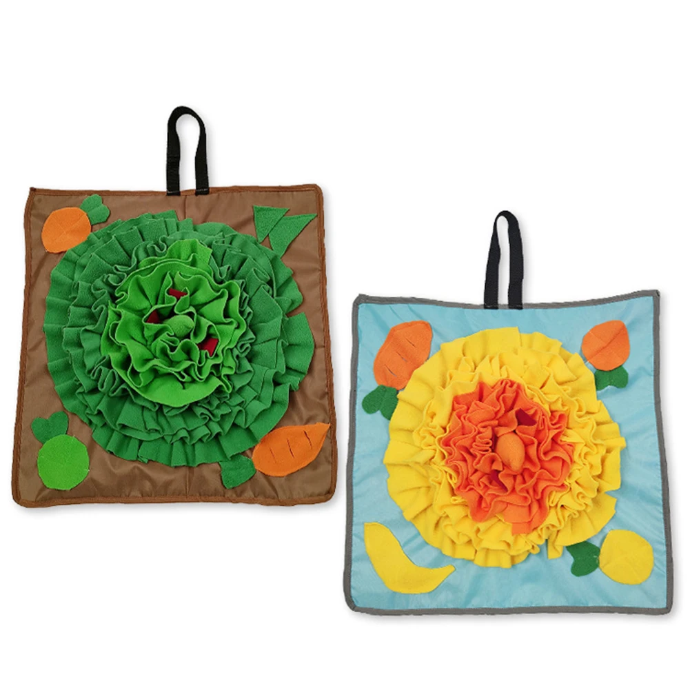 

Pet Dog Snuffle Mat Nose Smell Training Sniffing Pad Dog Puzzle Playing Toy Slow Feeding Bowl Food Dispenser Carpet