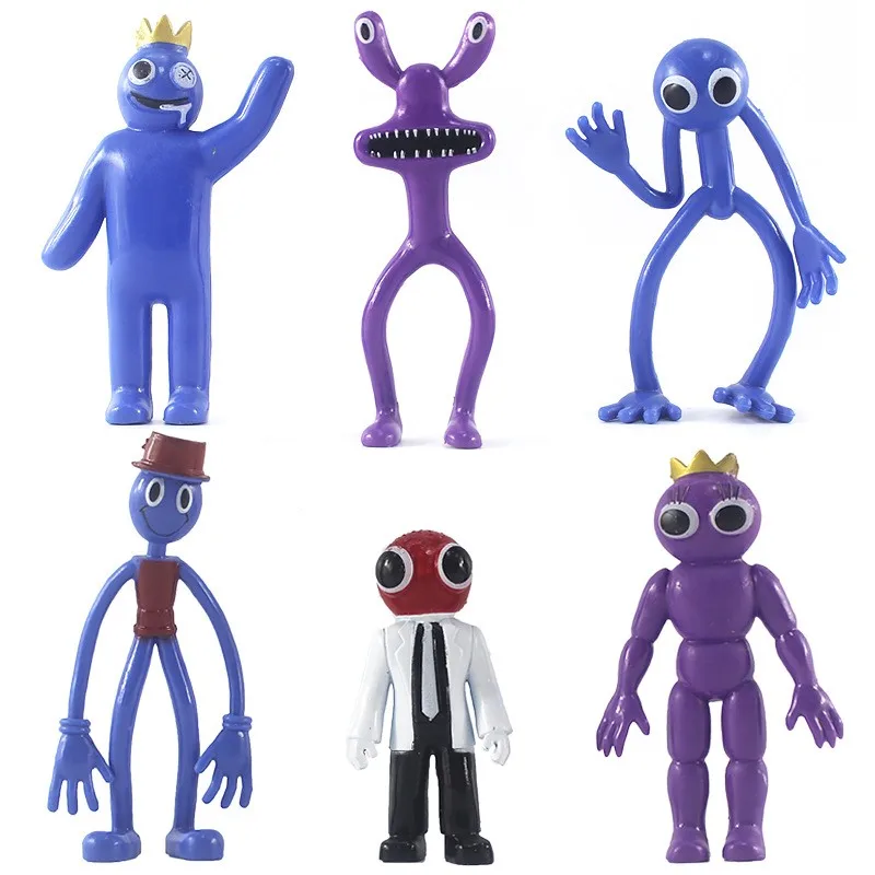 

Game Peripheral 6pcs/set Rainbow Friends PVC Figure Collectible Model Toy