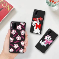 lovely cat marie phone case for samsung galaxy a52 a21s a02s a12 a31 a81 a10 a30 a32 a50 a80 a71 a51 5g