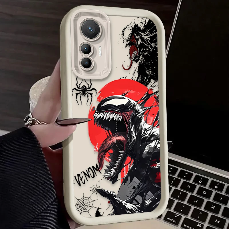 Мягкий чехол Cool Marvel Venom для Xiaomi Poco X7 X6 X5 X3 NFC F7 F6 F5 F3 M7 M6 Pro 4G 5G Mi 12 11 Lite NE 5G 13T 12T 11T 14T Pro (art.: 3920d2ddff447) - 3920d2ddff447