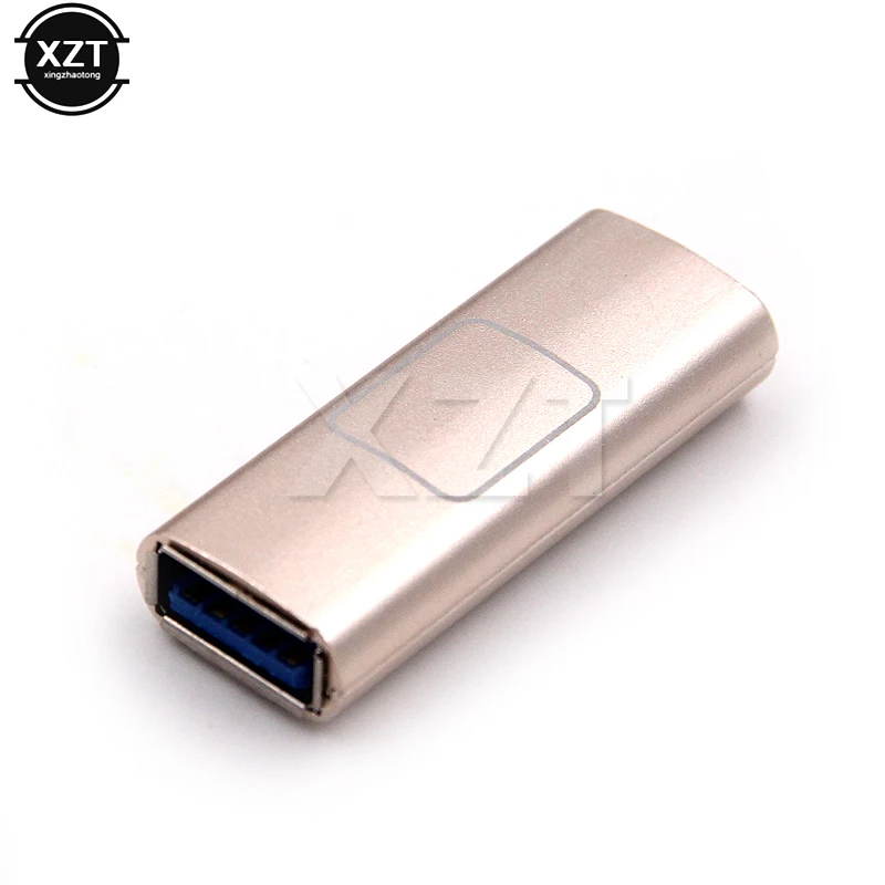 

1PC Aluminum Alloy USB 3.0 Type A Female to A Female Connector Adapter Extender Converter for Laptop High Quality