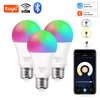 Tuya Wifi/Bluetooth Smart Bulb Alexa Led Lamp E27 RGB Smart Light Bulbs 110V 220V Smart Lamps For Google Assisatnt Smart Life 1