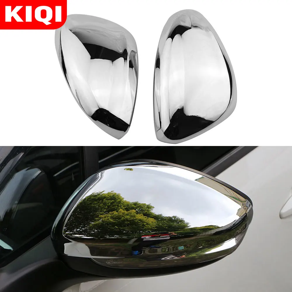 

KIQI ABS Chrome Rearview Mirror Protection Cover Strips Fit for Peugeot 408 Chrome 2014 - 2019 Rear View Mirror Covers Trim