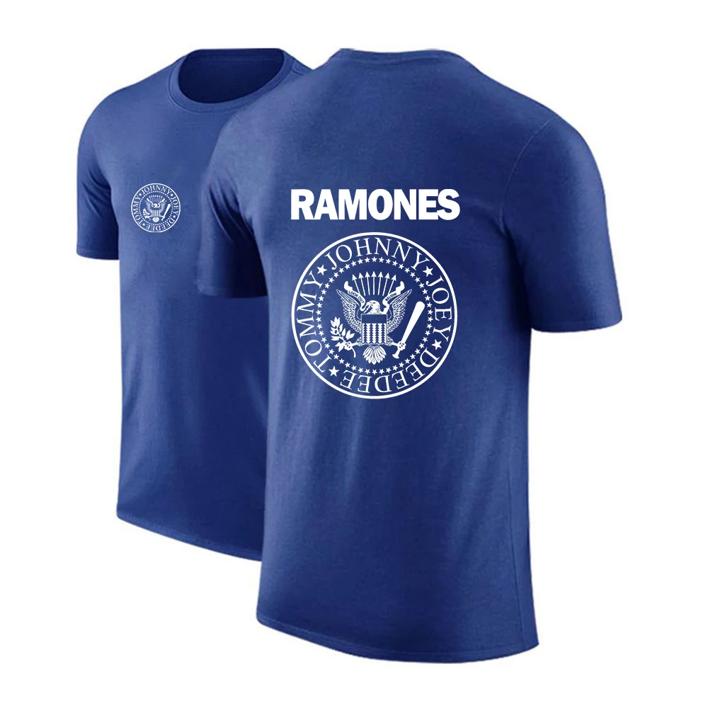 

2022 Men New FGHFG Ramone Seal Graphic Logo Summer Forest Hills Print Casual Short Sleeves Cotton Sports Breathable T-Shirts Top