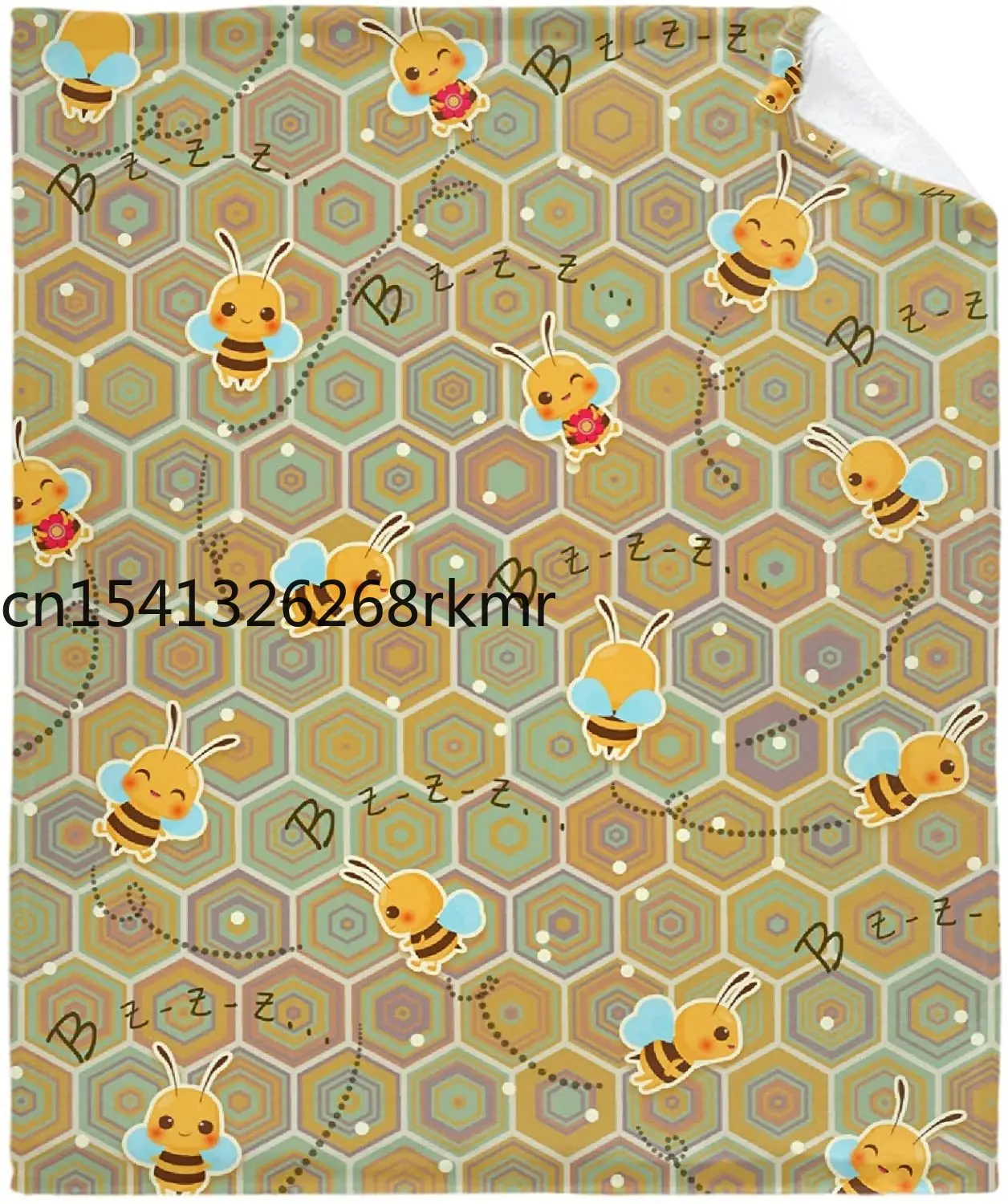 

Dighasoni легкое покрывало Cute Bee, мягкий теплый пушистый плед для всех сезонов, XSmall 40x30, для домашних животных