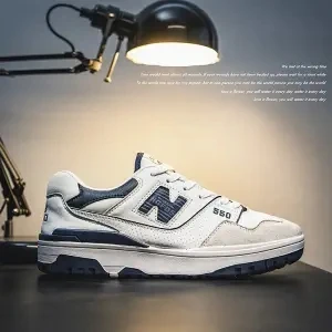 New BOLUNE 550 N-word Running shoes Men and women White sneakers mixed color star shoes Green blue white matching shoes gift