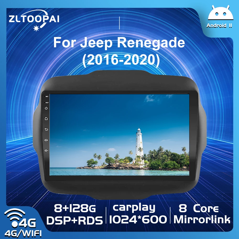

Zltoopai Android 11 Auto Radio For Jeep Renegade 2014-2018 Car Multimedia Player GPS Navigation Head Unit Stereo Unit IPS DSP
