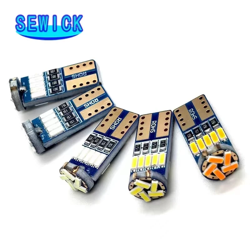 Скидка 100 шт. чипы T10 15SMD 4014 Led W5W 194 автомобильный Стайлинг боковой Клин карта Дверь