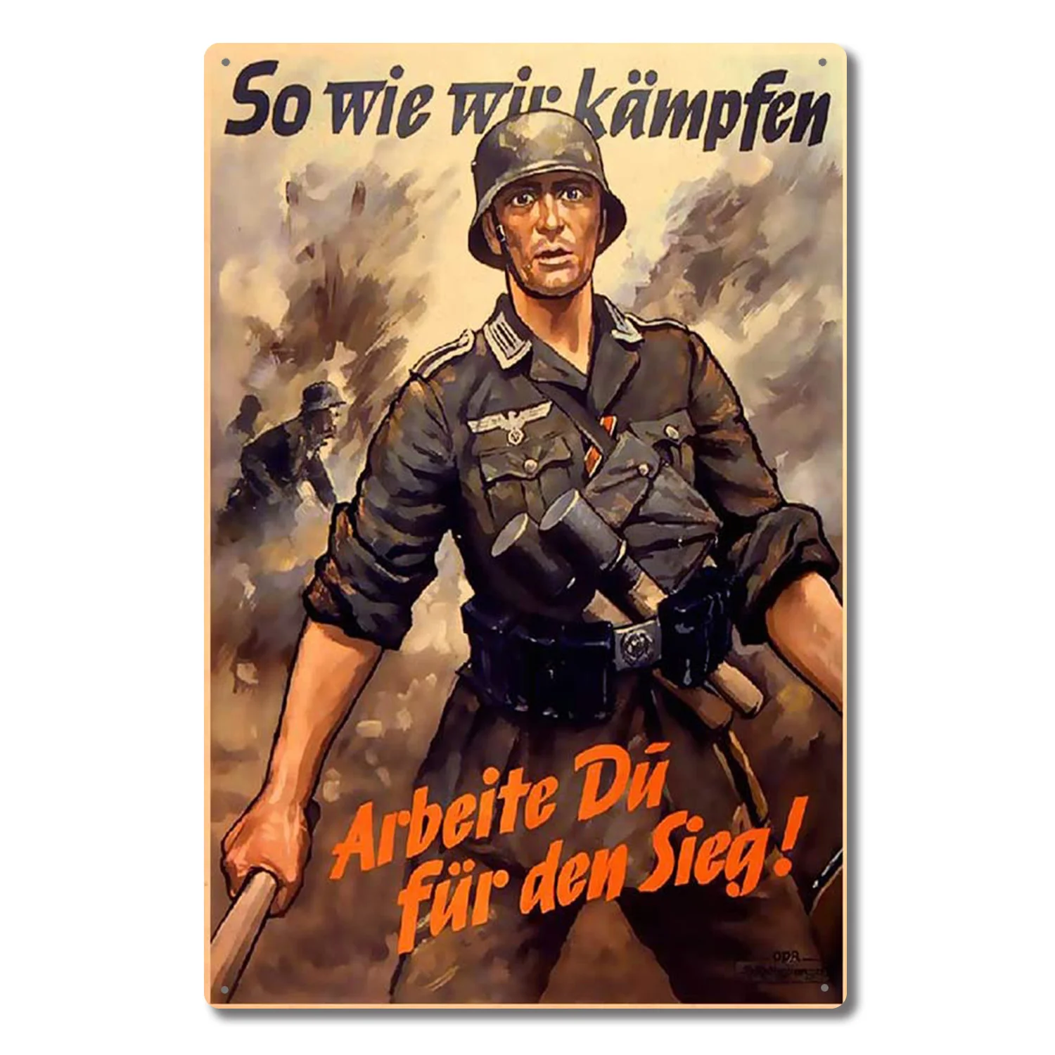 

Vintage Sign Wehrmacht As We Fight Metal Sign Military Fan Gift Bar Pub Decorative Retro Club Cave Tin Sign 8x12inch