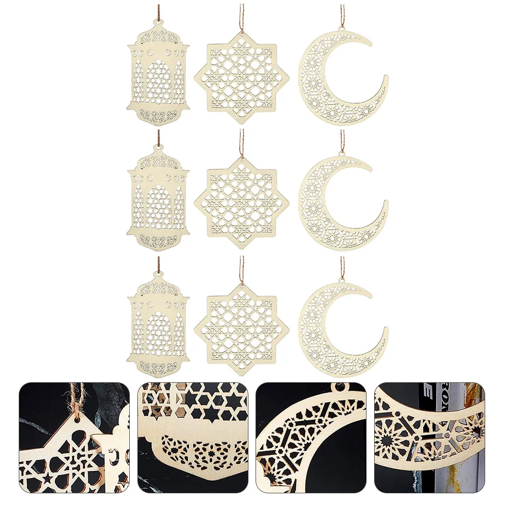 

9 шт., деревянные украшения для дома