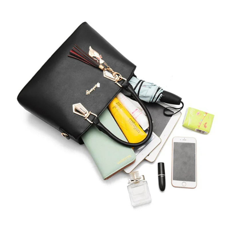 Fashion Luggage &Bags Women's Handbags Crossbody NEW Simple Shoulder Bag Large Capacity PU Casual 2 PiecesLadies Bolsos