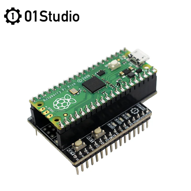 01Studio pyPico плата адаптера совместимая с Raspberry Pi Pico MicroPython RP2040