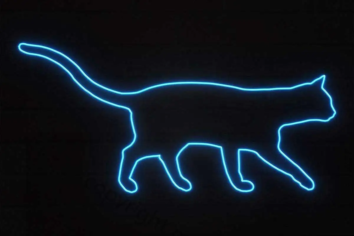 

Неоновый синий кот в стиле ретро, винтажная металлическая вывеска, жестяные таблички, Настенный декор, неоновая вывеска для клуба, мужской п...