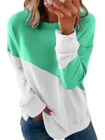 womens long sleeve pullover round neck loose casual loose sweater top