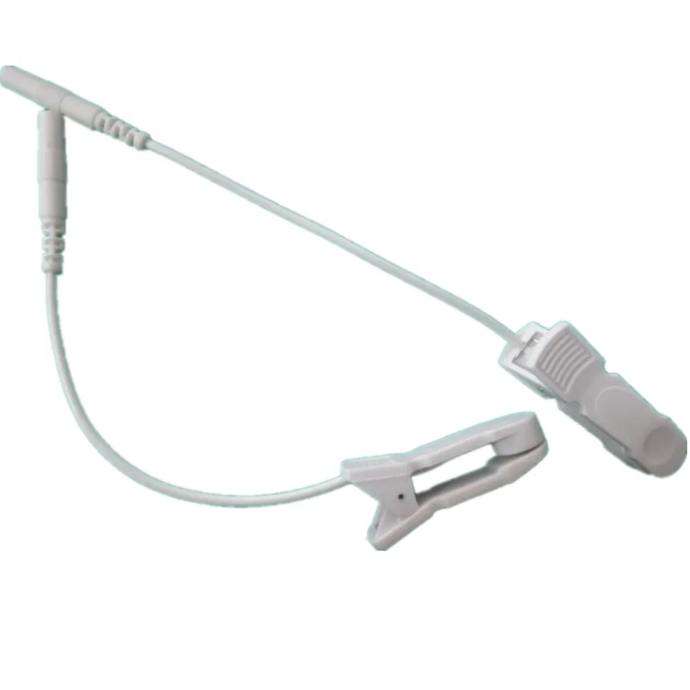 

10pcs/lot Ear clip electrode wire/cable connecting wire for digital therapy machine ,tens machine ,slimming massager