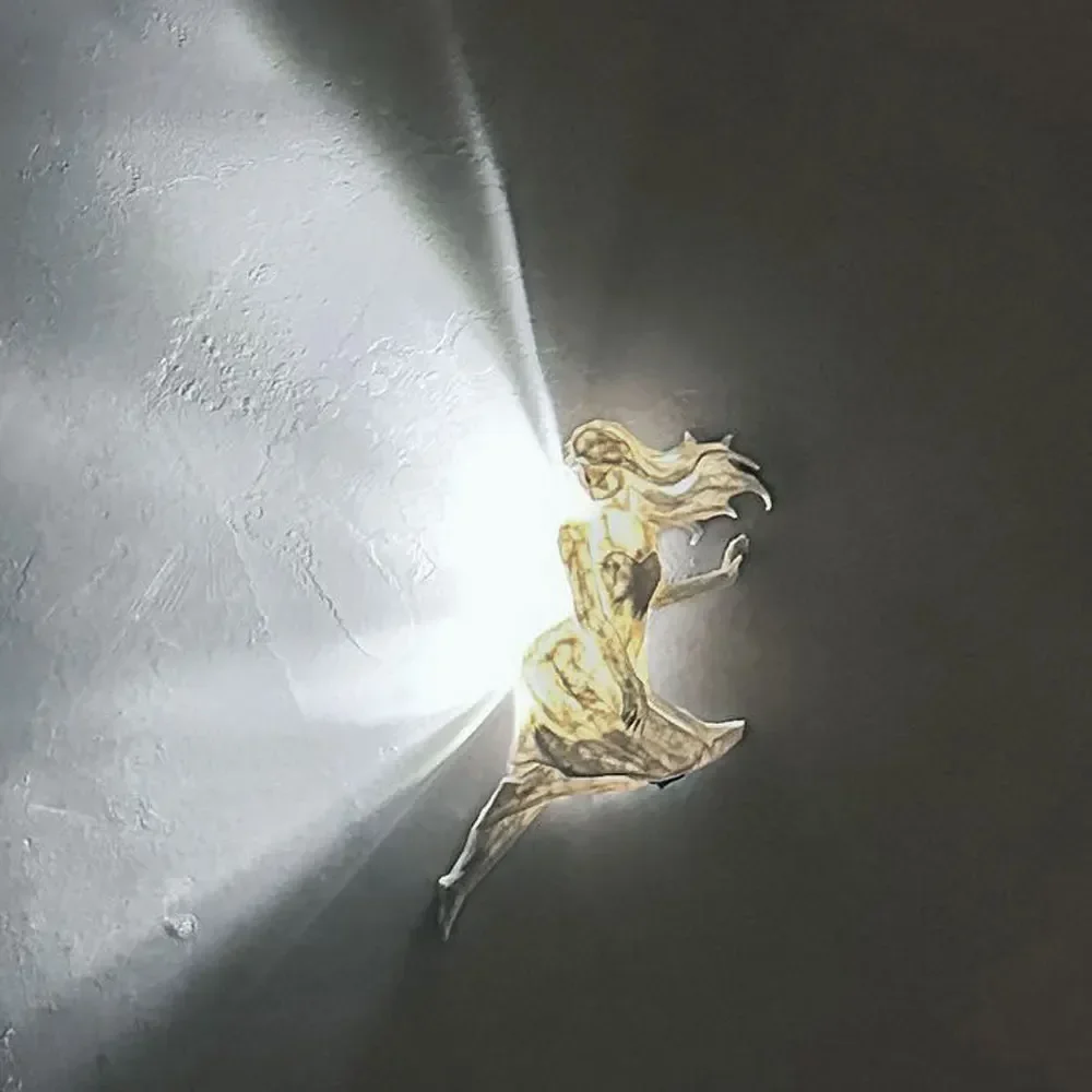 Настенный светильник в форме льва на Хэллоуин проектор оленя современная