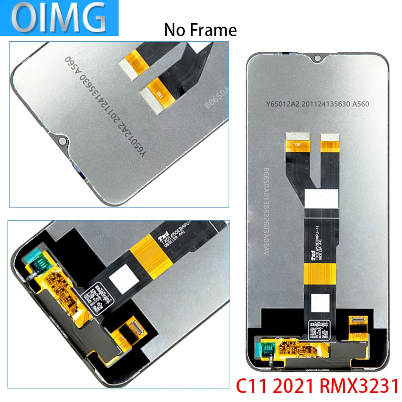 Для OPPO Realme C11 2021 Оригинальный ЖК-дисплей с рамкой сенсорный экран панель дигитайзер Запасные части RMX2185 RMX3231 (art.: 3920bf3db71ac) - 3920bf3db71ac