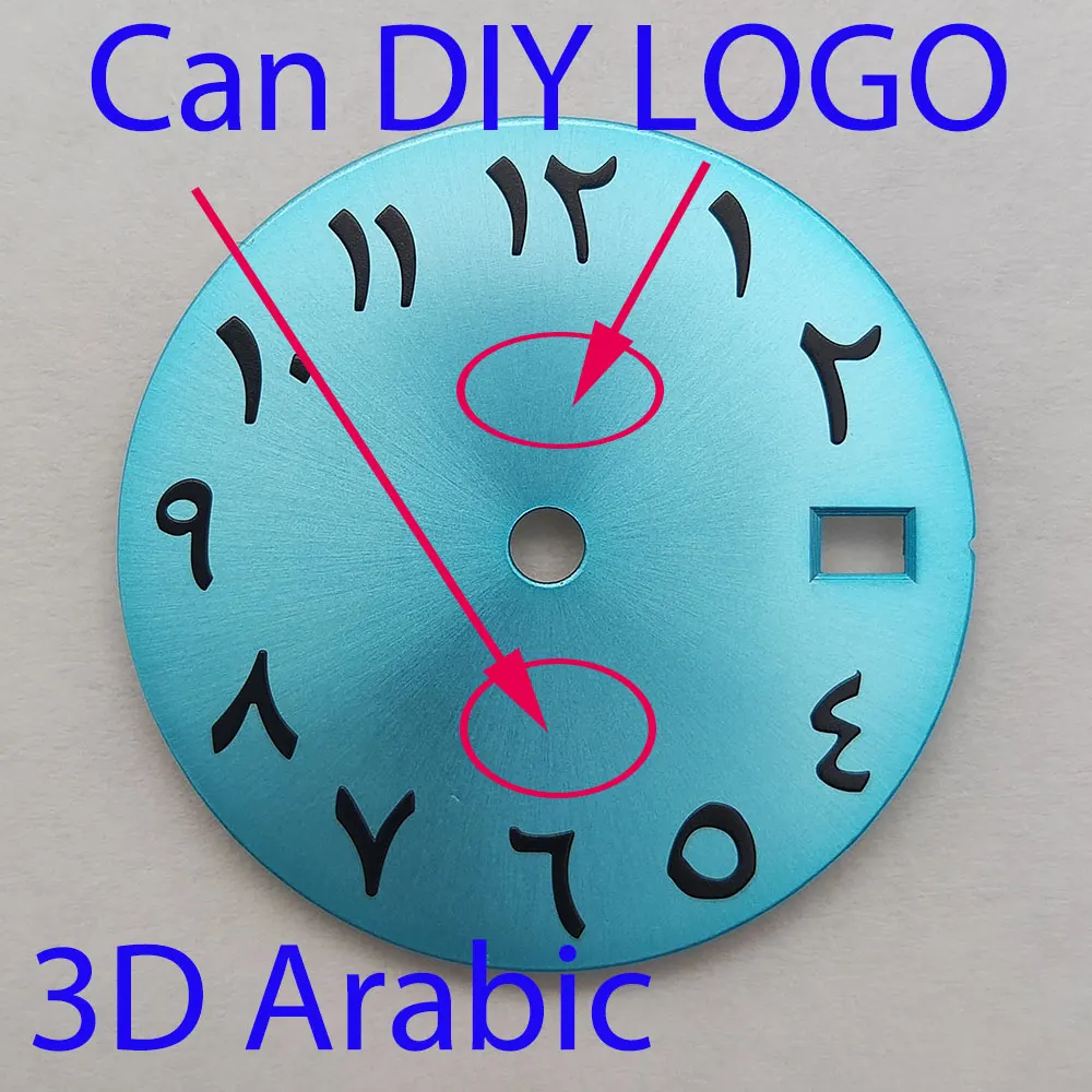 Новый циферблат NH35 28 5 мм арабский подходит для механизма NH35/NH36/4R/7S часов 3/3 8/4 0