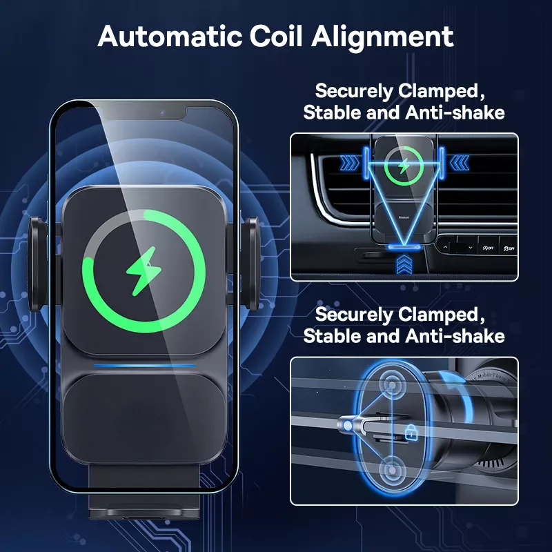 

Automatic Alignment Wireless Charger Holder Car Holder Air Vent Holder