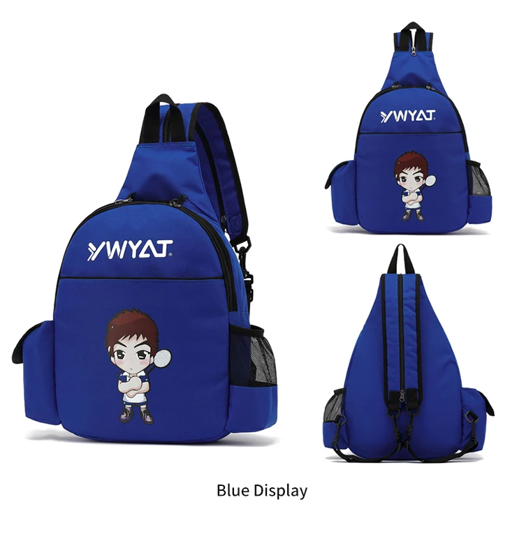2022 YWYAT Badminton Bag for 2 Rackets Polyester Boys Girls Kids Sports Badminton Racquet Cover Children Shoulder Backpack
