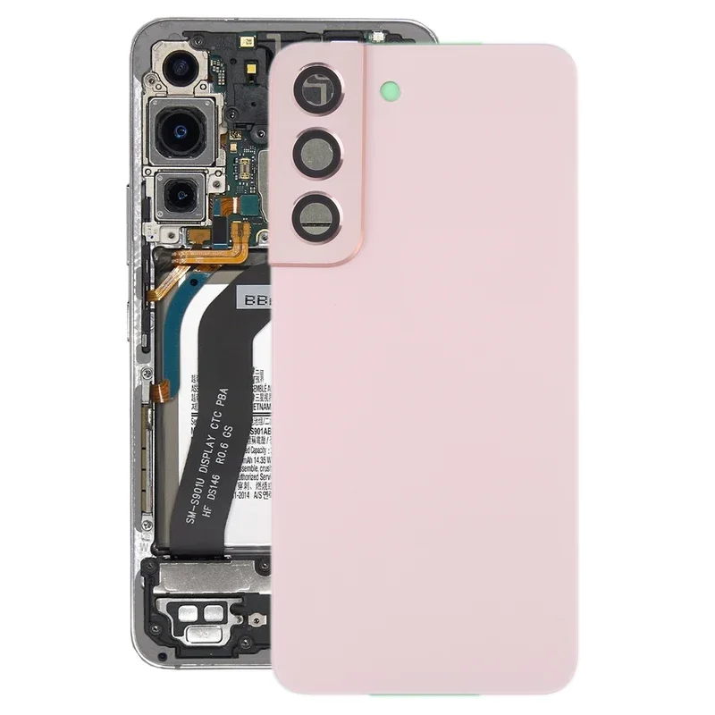Задняя крышка аккумулятора для Samsung Galaxy S22 5G SM-S901B с крышкой объектива камеры