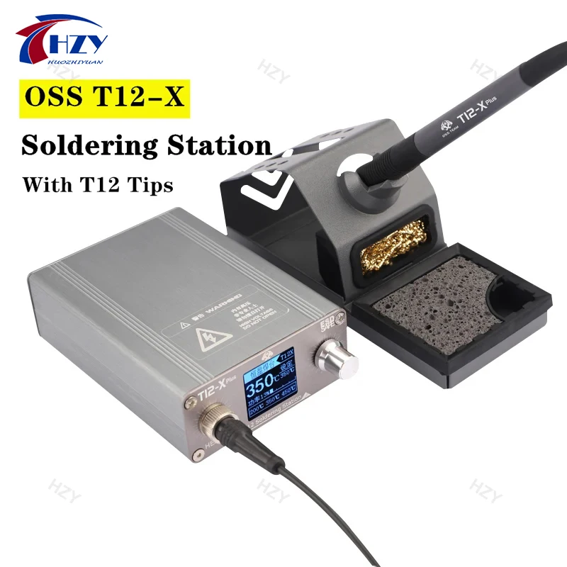 Электронная паяльная станция с наконечниками T12 для ремонта печатных плат BGA