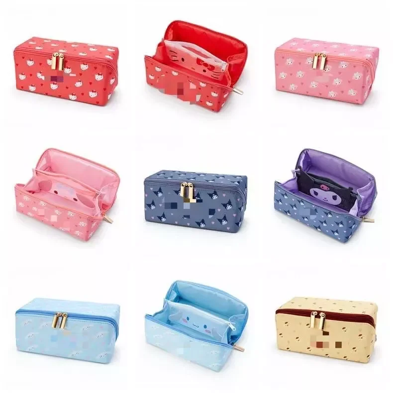 

Cute Cartoon Cosmetic Bag Large Capacity Skin Care Product Finishing Bag Small White Dog Student Stationery Pencil Case