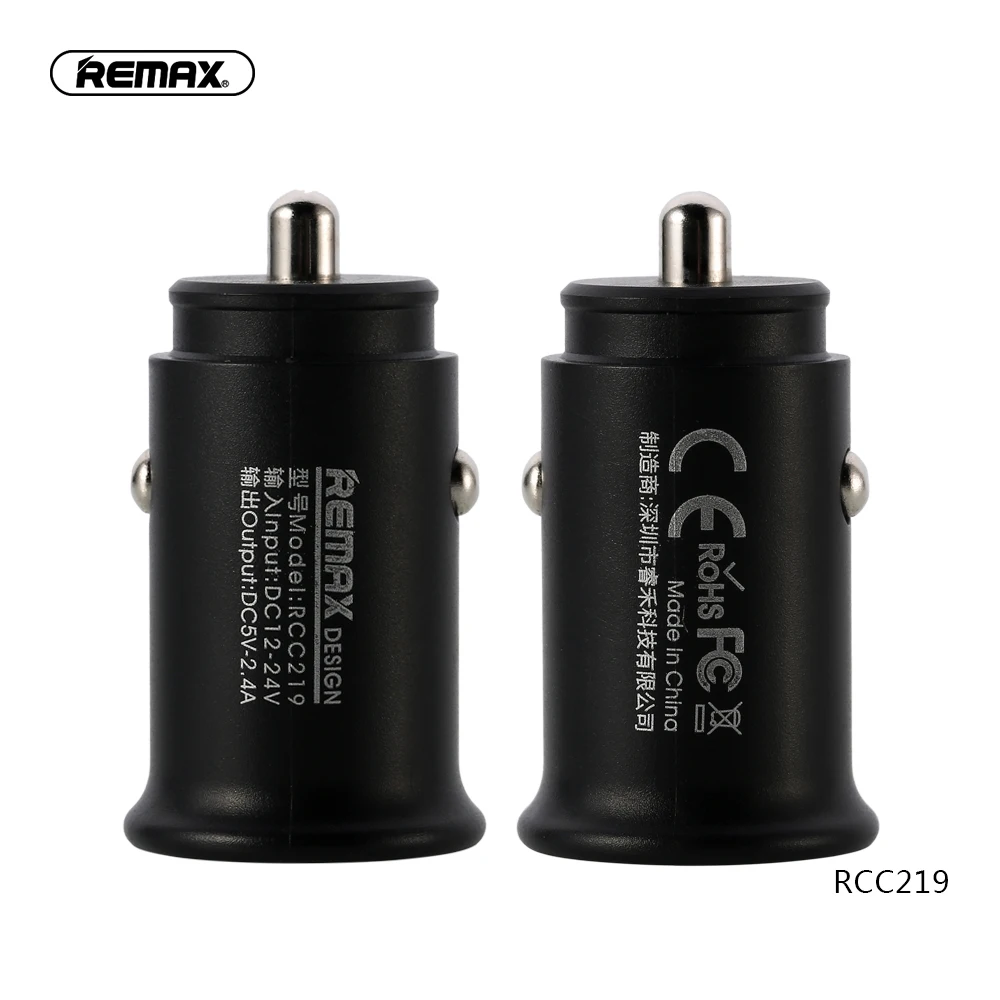 Remax mini Dual USB Car Charger Adapter 5V/2.4A fast for Smart Mobile Phone charging For iphone 7 samsung xiaomi huawei | Мобильные