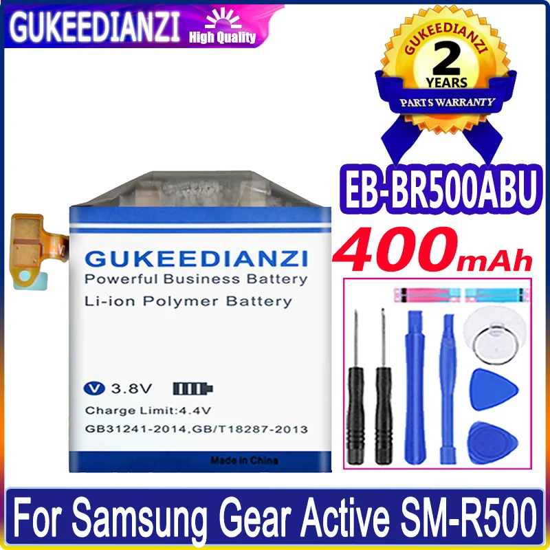 Аккумулятор 400 мАч для Samsung Galaxy Watch Active EB-BR500ABU аккумулятор высокого качества литий-полимерная батарея + Бесплатные инструменты
