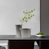 metal novelty luxury vase artificial design modern coffee table vase living decor art vase decoration mariage indoor supplies